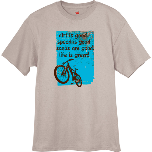 Dirt is Good Mountain Bike t-shirt - Sand