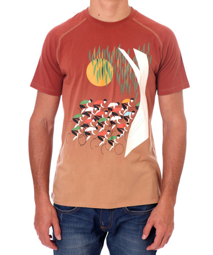 Eucalyptus Landscape Apres Velo Men's T-shirt