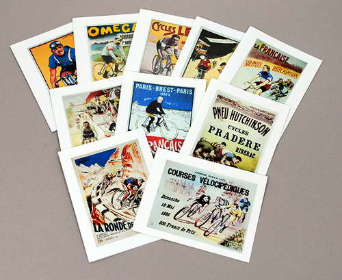 Racing Poster Note Cards by BicycleGifts