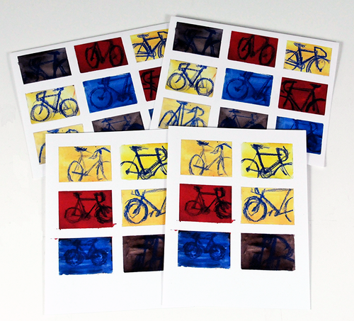 Color Charts Bike Note Cards by Taliah Lempert
