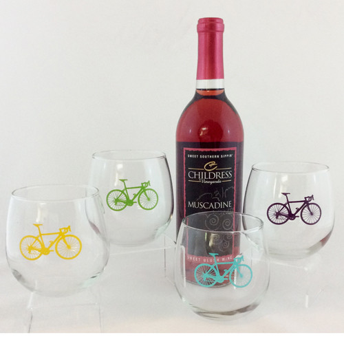 Stemless Red Wine Glasses
Set of 4 Bright Colors