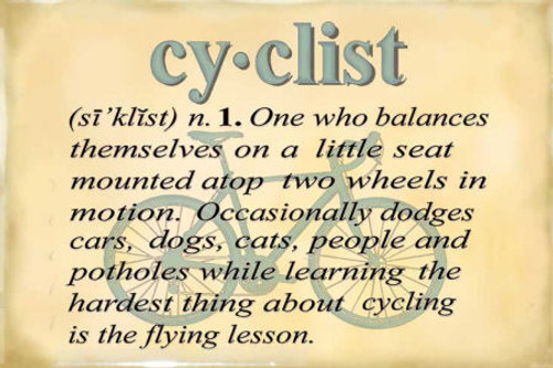 Cyclist Definition Magnet