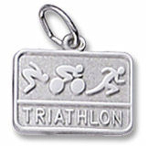 Triathlon Engravable Charm