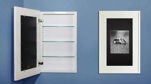 Extra Large White Concealed Cabinet Extra Large White Concealed Cabinet