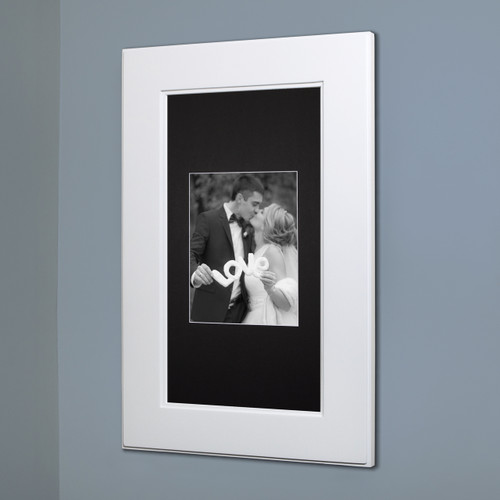 Extra Large Shaker White Concealed Medicine Cabinet (14x24), A Recessed Mirrorless Medicine Cabinet by Fox Hollow Furnishings Extra Large Shaker White Concealed Medicine Cabinet (14x24), A Recessed Mirrorless Medicine Cabinet by Fox Hollow Furnishings