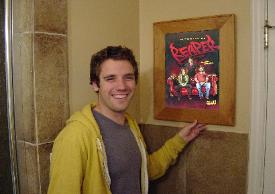 Actor Bret Harrison of Netflix's The Ranch shows off his picture frame medicine cabinet
