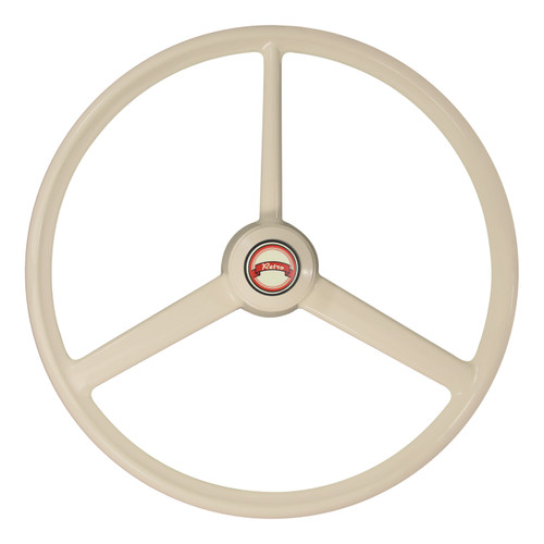 This wheel may be installed with the single spoke positioned up or down.