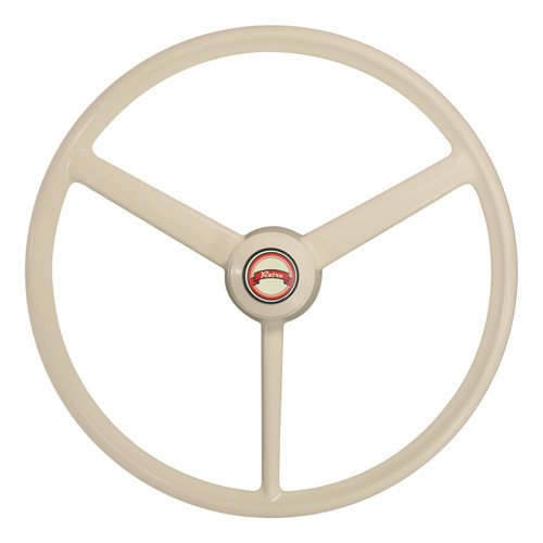 This wheel may be installed with the single spoke positioned up or down.