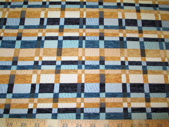 Discount Fabric Richloom Upholstery Drapery Prodigy Wedgewood Chenille Plaid RR2 Discount Fabric Richloom Upholstery Drapery Prodigy Wedgewood Chenille Plaid RR2
