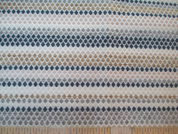 Fabric Richloom Upholstery Drapery Vasan Beach Diamond Stripe Chenille SS11 Fabric Richloom Upholstery Drapery Vasan Beach Diamond Stripe Chenille SS11