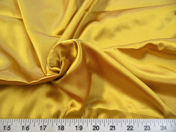 Discount Fabric Charmeuse Silky Bridal Satin Apparel Gold CS02 Discount Fabric Charmeuse Silky Bridal Satin Apparel Gold CS02