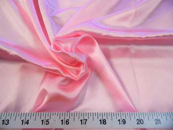 Discount Fabric Charmeuse Silky Bridal Satin Apparel Pink CS04 Discount Fabric Charmeuse Silky Bridal Satin Apparel Pink CS04