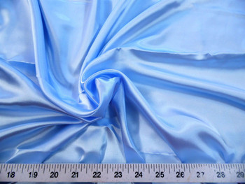 Discount Fabric Charmeuse Silky Bridal Satin Apparel Baby Blue CS11 Discount Fabric Charmeuse Silky Bridal Satin Apparel Baby Blue CS11