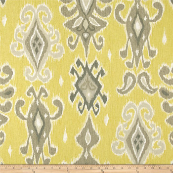 Discount Fabric Richloom Upholstery Drapery Siam Lemonade Ikat Tribal QQ25 Discount Fabric Richloom Upholstery Drapery Siam Lemonade Ikat Tribal QQ25