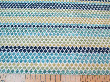 Fabric Richloom Upholstery Drapery Vasan Peacock Diamond Stripe Chenille SS12 Fabric Richloom Upholstery Drapery Vasan Peacock Diamond Stripe Chenille SS12