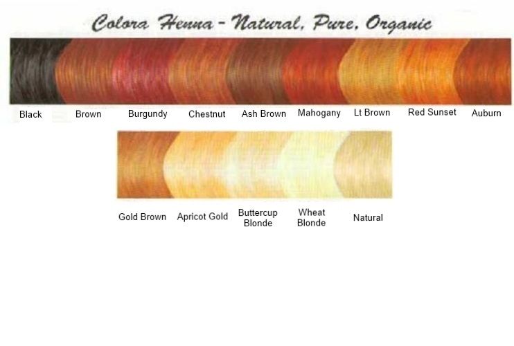 Colora Henna Powder Natural Organic Hair Color.