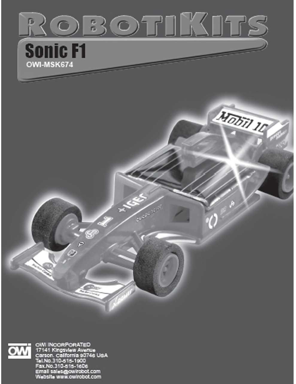Sonic F1 Manual - OWI Inc. dba: Robotikits™ Direct