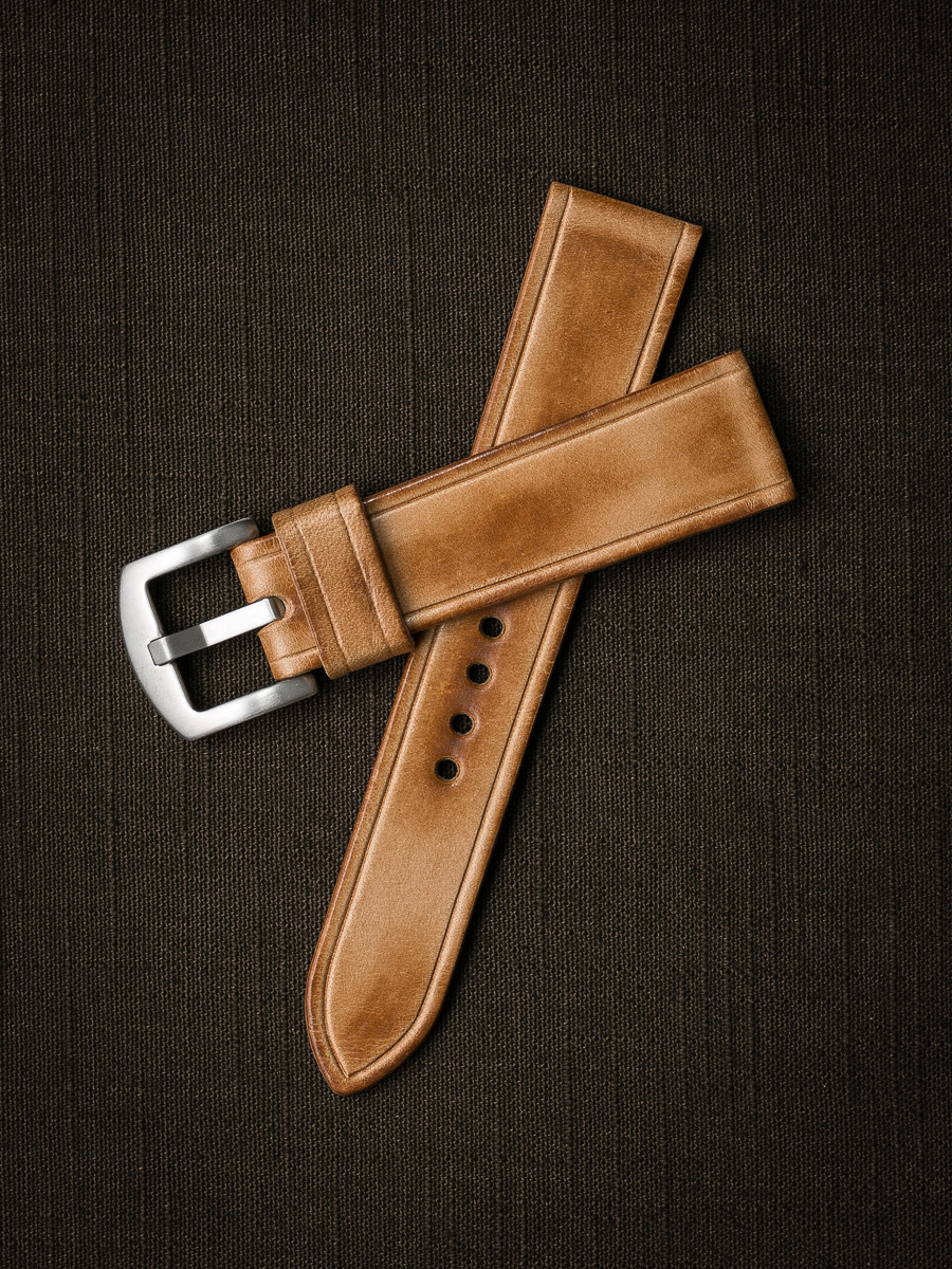 "Ghallagher" Natural Vintage Leather Watch Strap