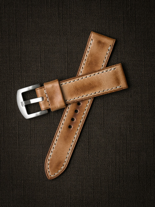 "Axel" Natural Vintage Leather Watch Strap
