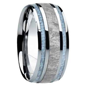 9 mm Meteorite, Mens Wedding Bands - M740FS 9 mm Meteorite, Mens Wedding Bands - M740FS