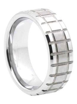 8 mm Matrix Tungsten Band, Lifetime Warranty - N444C 8 mm Matrix Tungsten Band, Lifetime Warranty - N444C