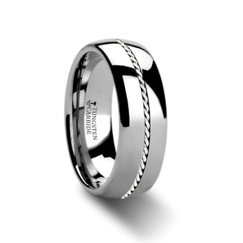 8 mm Tungsten/Palladium Wedding Band - B366TR 8 mm Tungsten/Palladium Wedding Band - B366TR