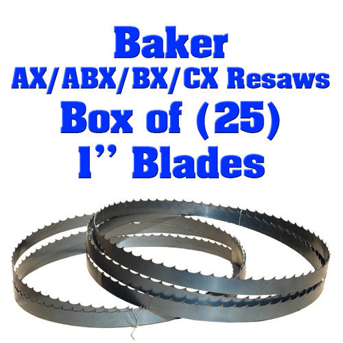 Bandsaw blades for Baker AX resaw