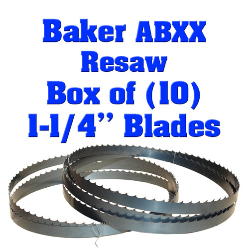Bandsaw blades for Baker ABXX resaw