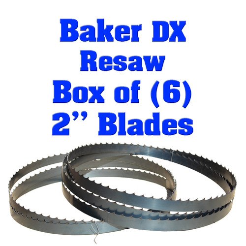 Bandsaw blades for Baker DX resaw