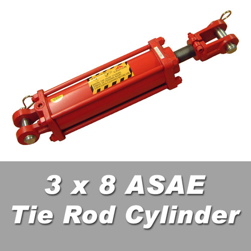 3 x 8 ASAE Tie Rod Cylinder