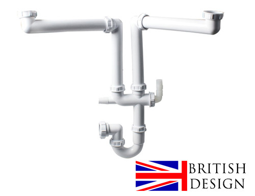 British Precision Plumbing Double Bowl Plumbing Kit British Precision Plumbing Double Bowl Plumbing Kit