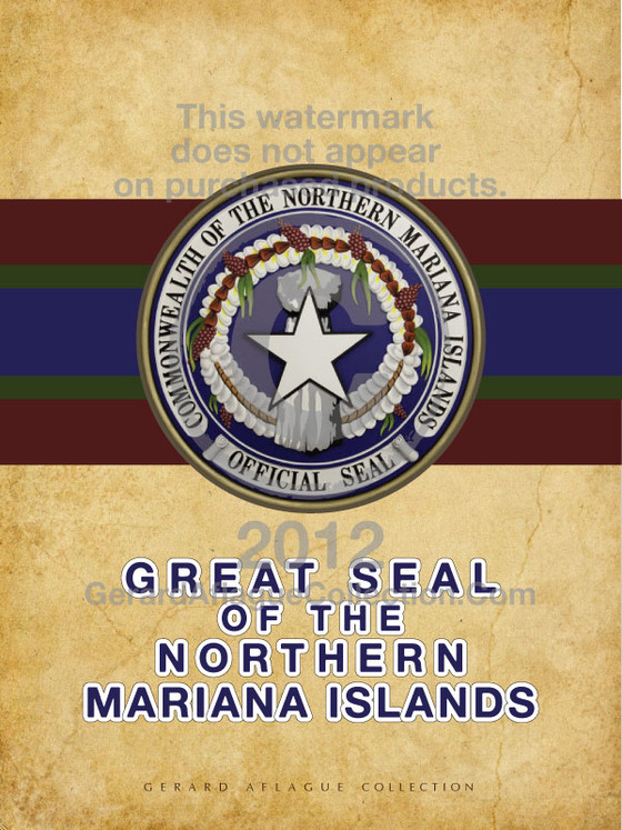 CNMI Gifts CNMI Art CNMI Official Seal Illustration 