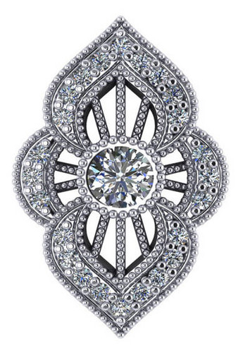 Highest Quality Cubic Zirconia in Solid 14 Karat White Gold