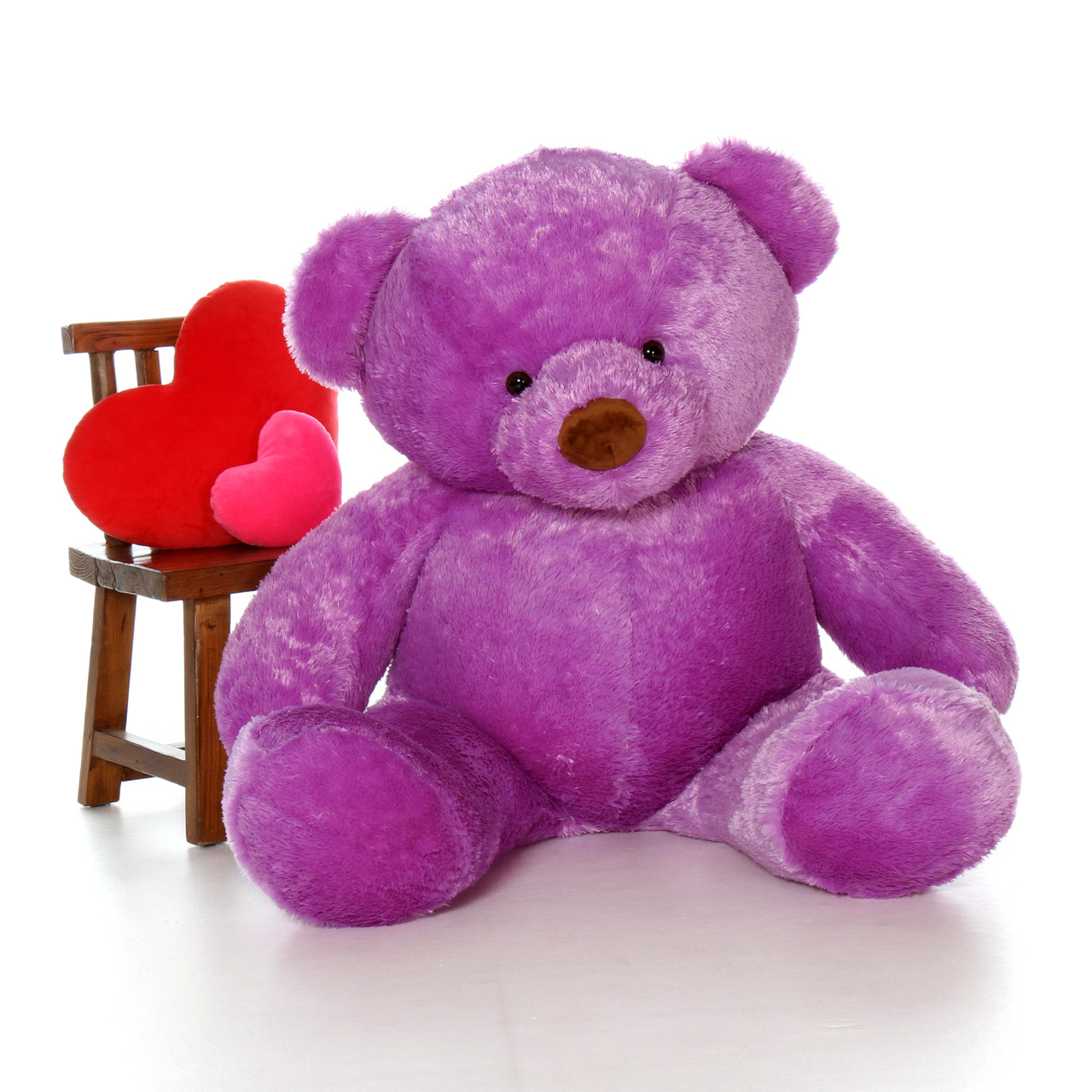 5ft Huge Life Size Purple Teddy Bear Lila Chubs - Giant Teddy