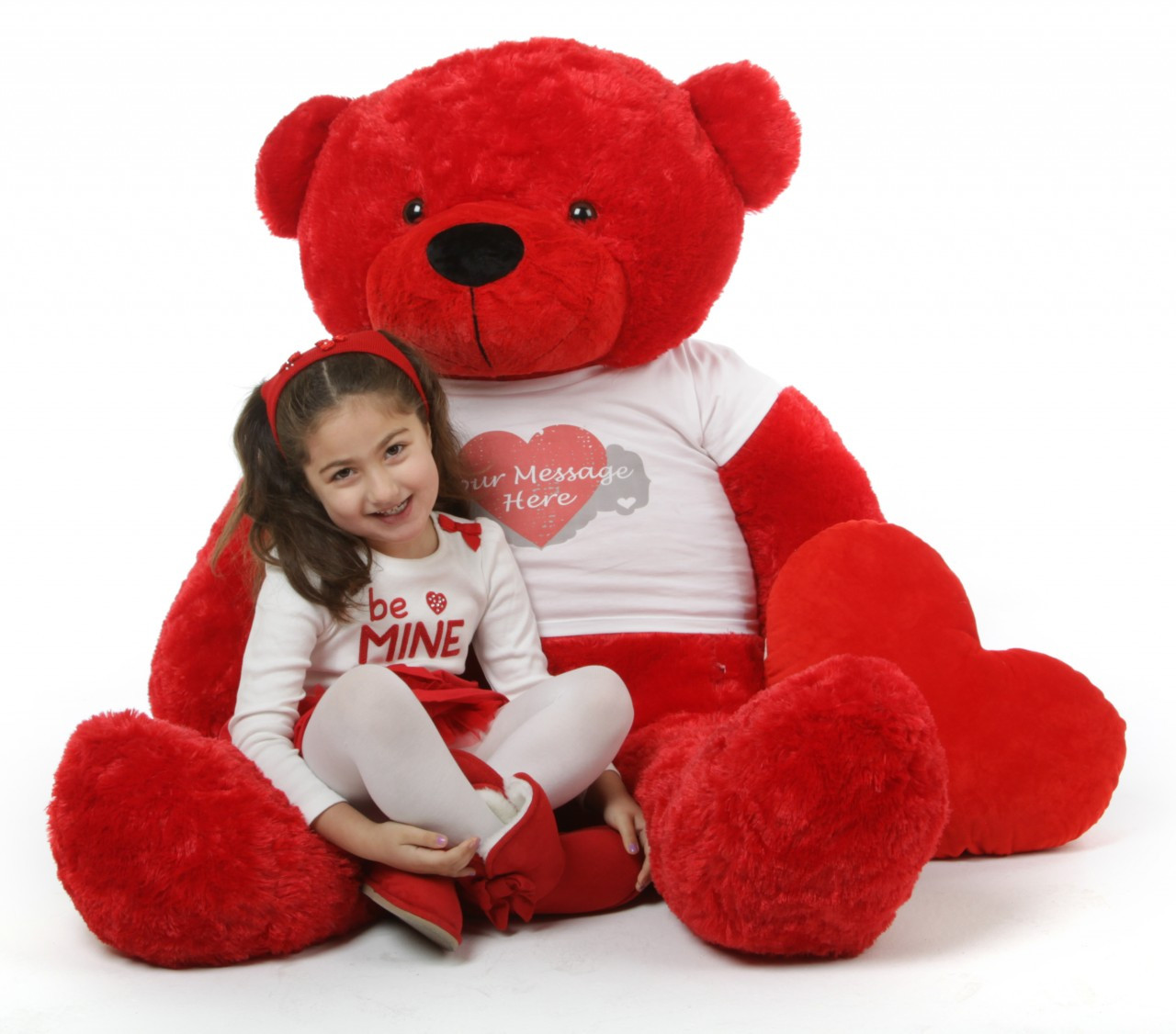 Red Hot Valentine 55in Bitsy Cuddles with Heart T-shirt, a ...