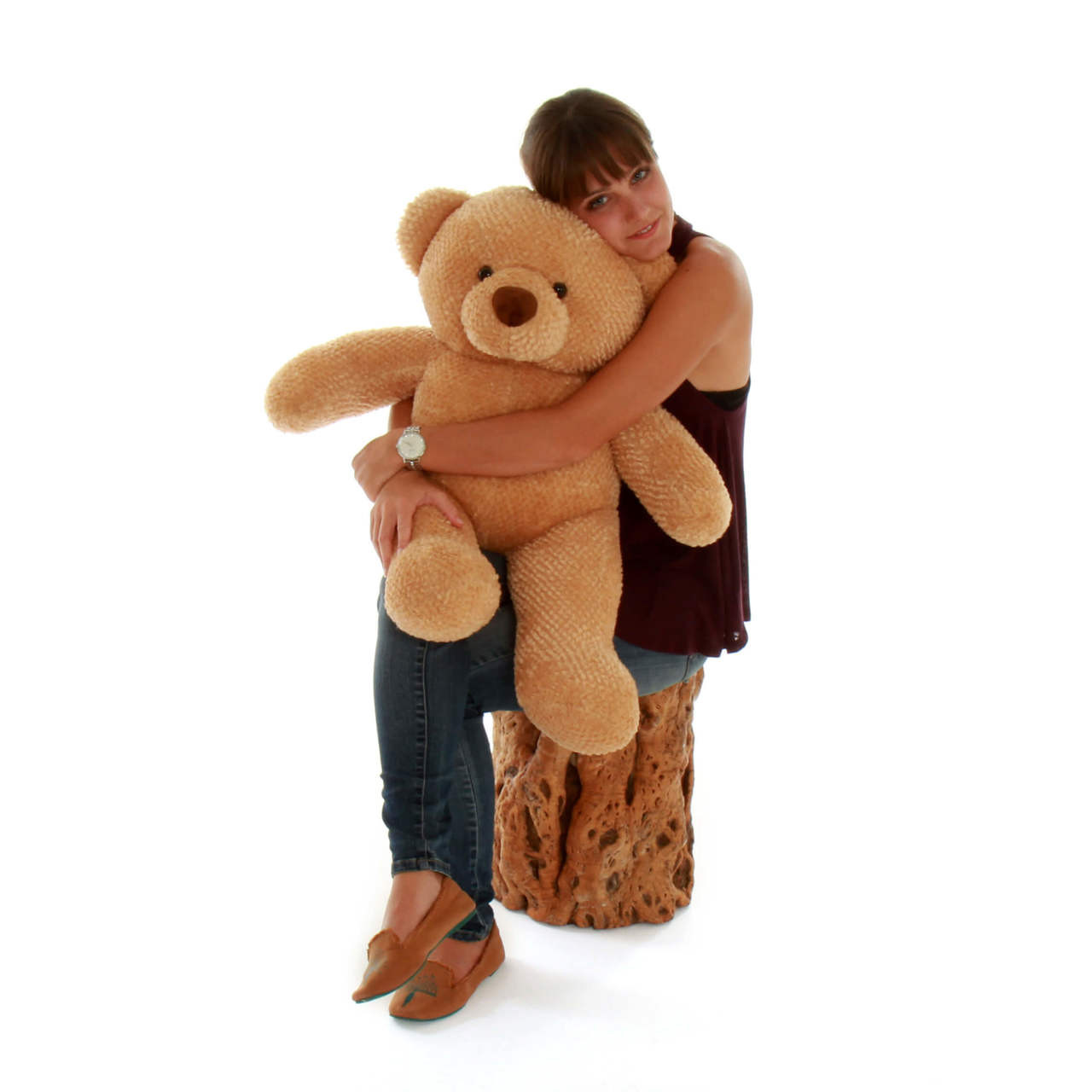Cutie Chubs 30 Amber Brown Big Plush Teddy Bear Giant Teddy Bear 