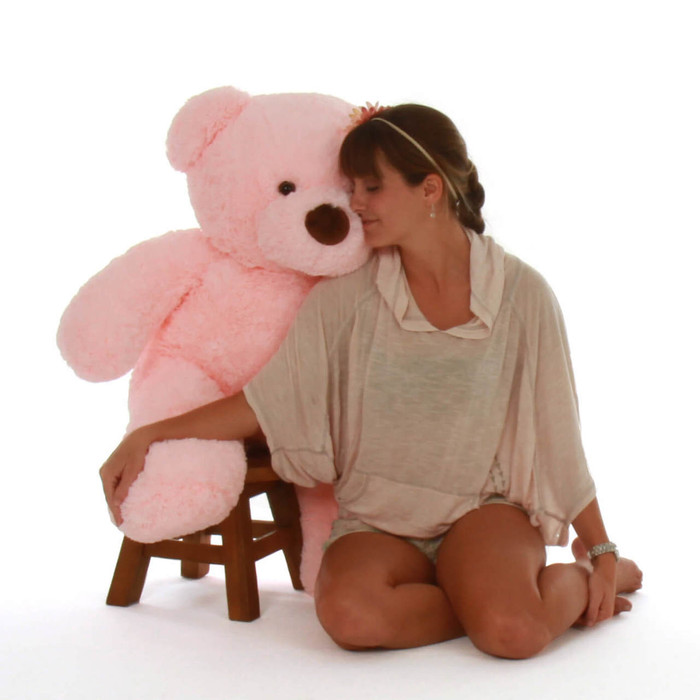 Gigi Chubs 38 Big Pink Stuffed Teddy Bear Giant Teddy Bears