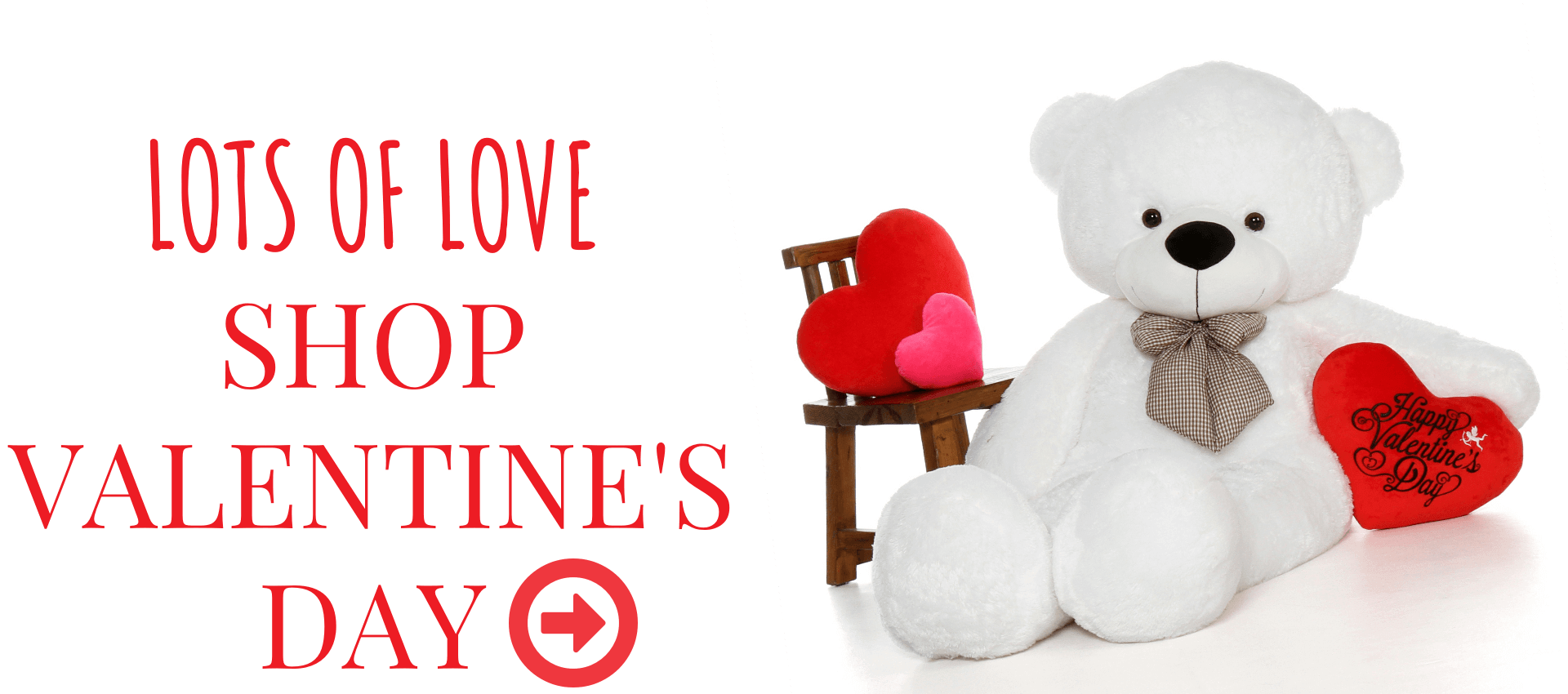 valentine's day life size bears