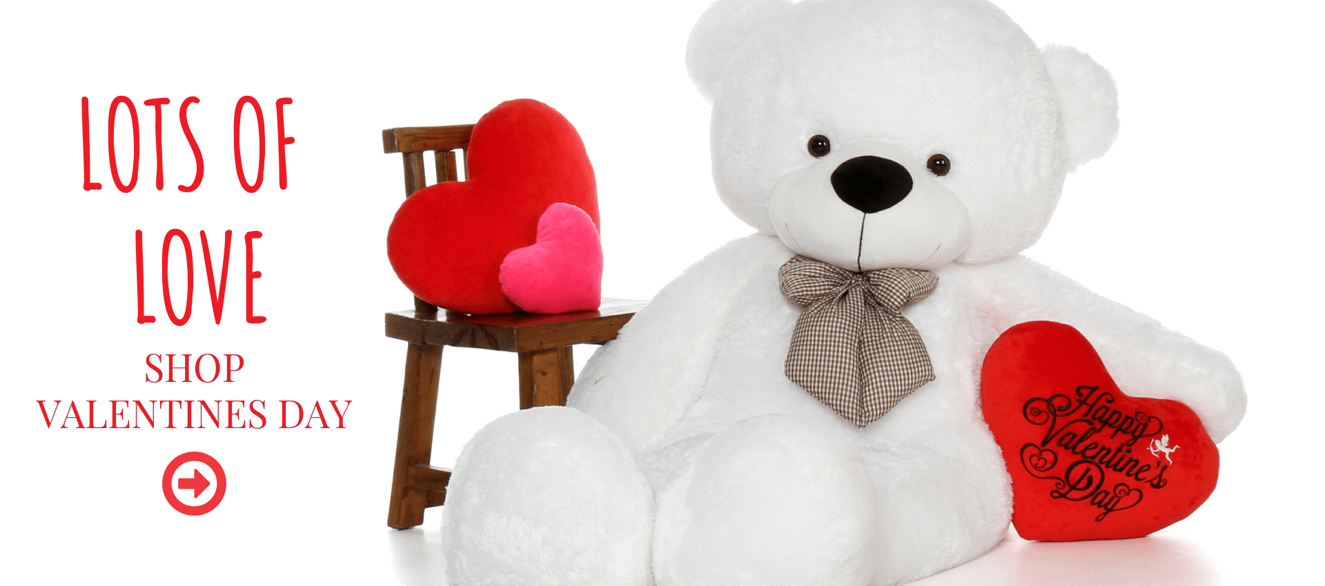 valentine's day life size bears