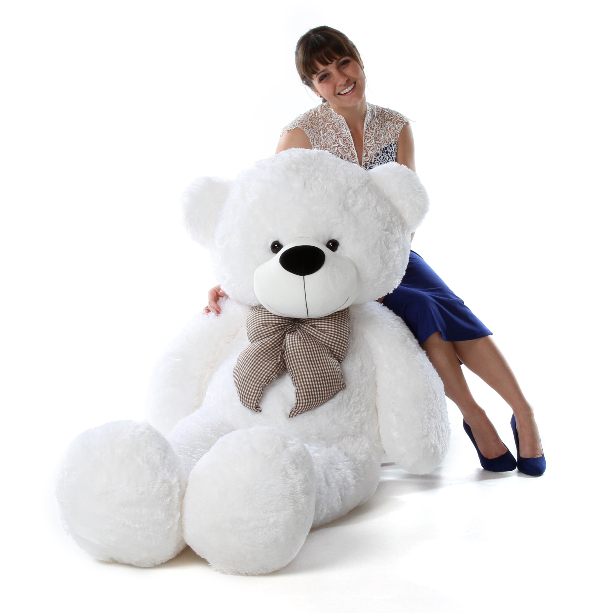 Coco Cuddles 55 Huge White Stuffed Teddy Bear - Giant Teddy Bear