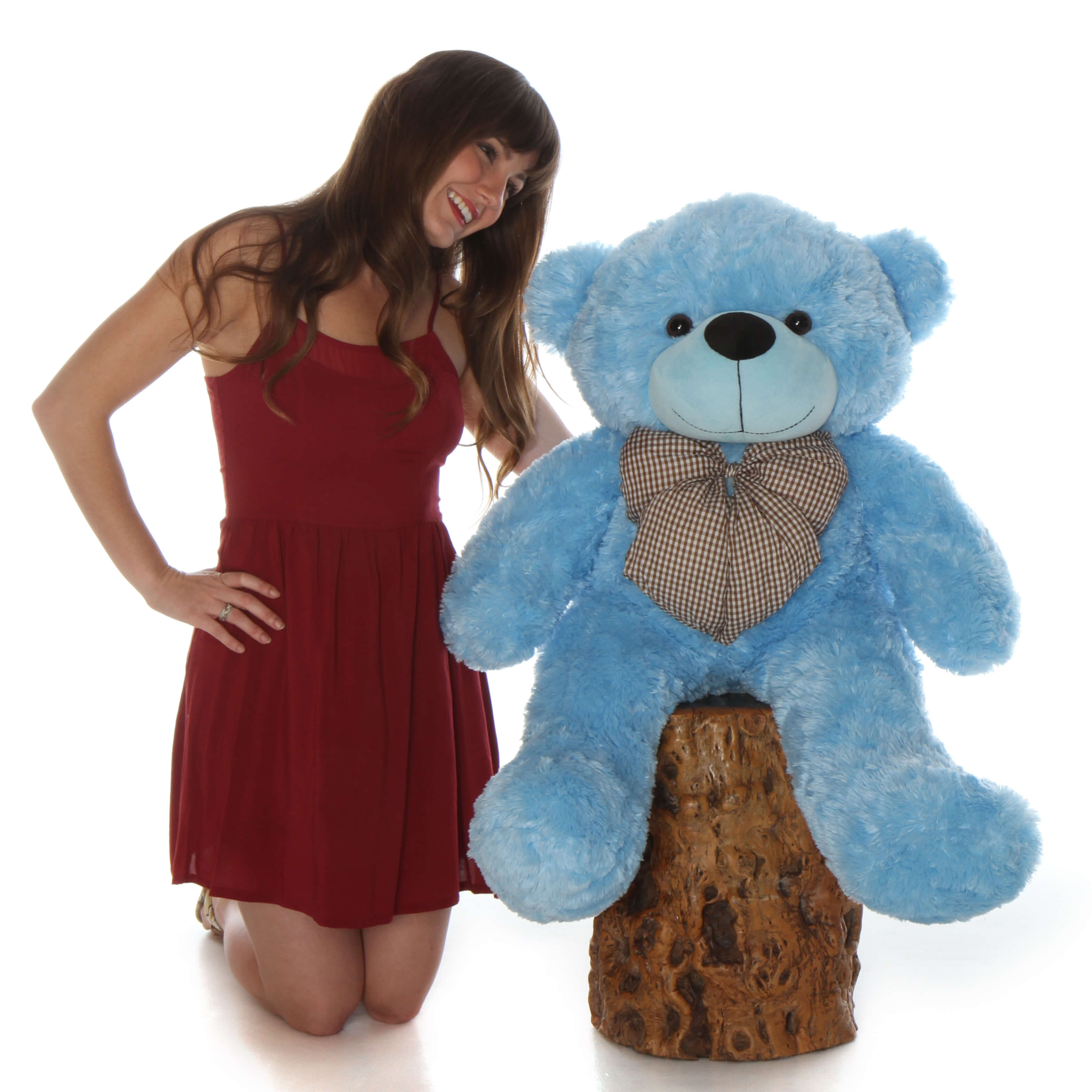 blue teddy bear urn