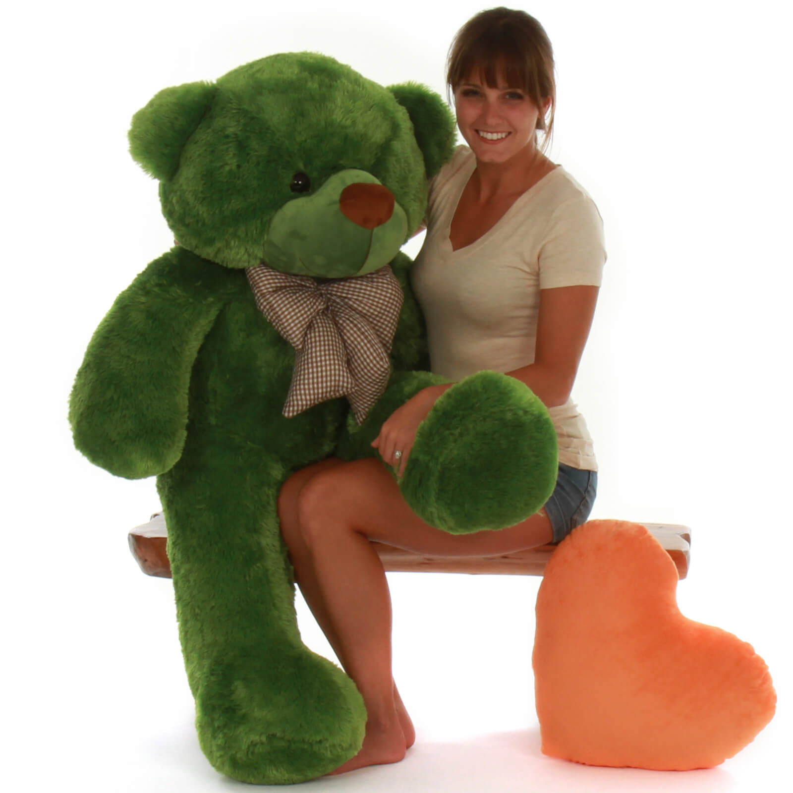 sage green teddy bear