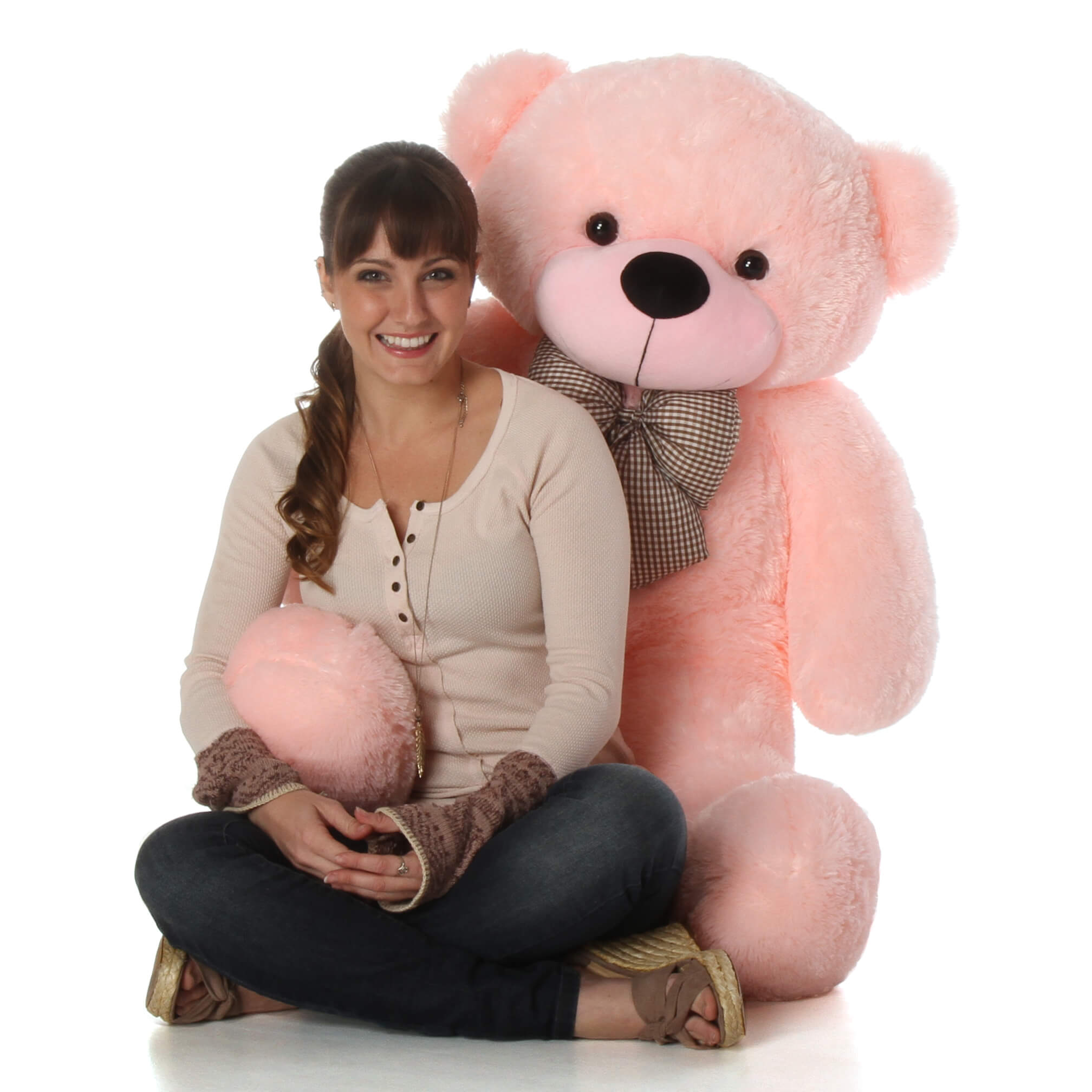 6ft Giant Life Size Pink Teddy Bear Lady Cuddles