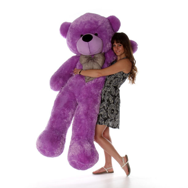 giant teddy bear purple