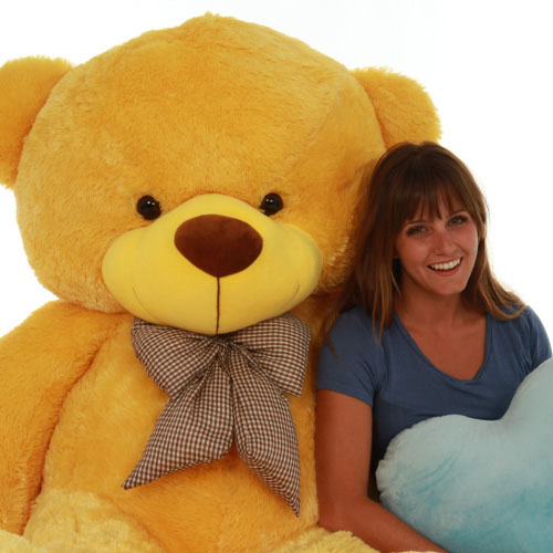 6ft Life Size Yellow Plush Teddy Bear Daisy Cuddles