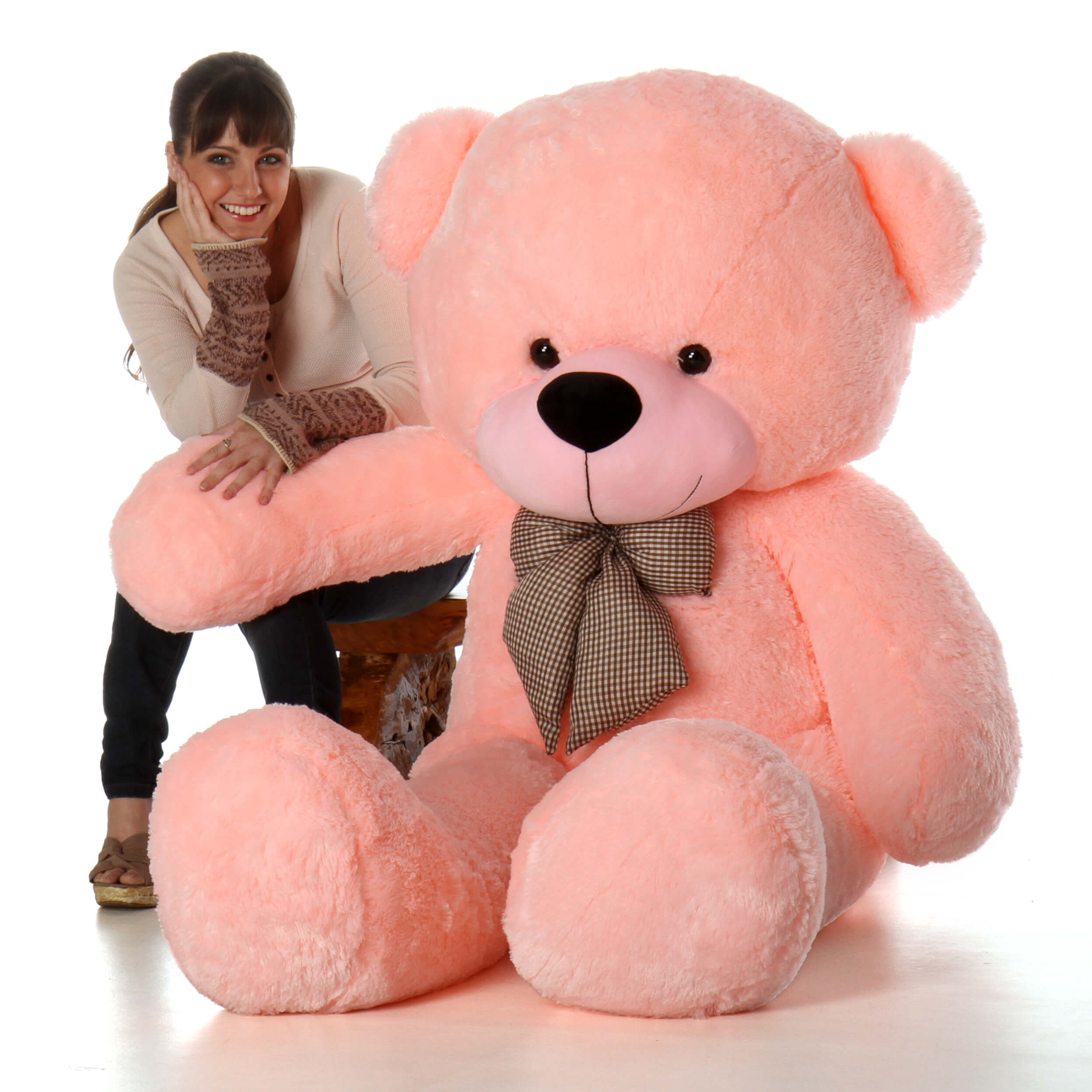 6ft pink teddy bear