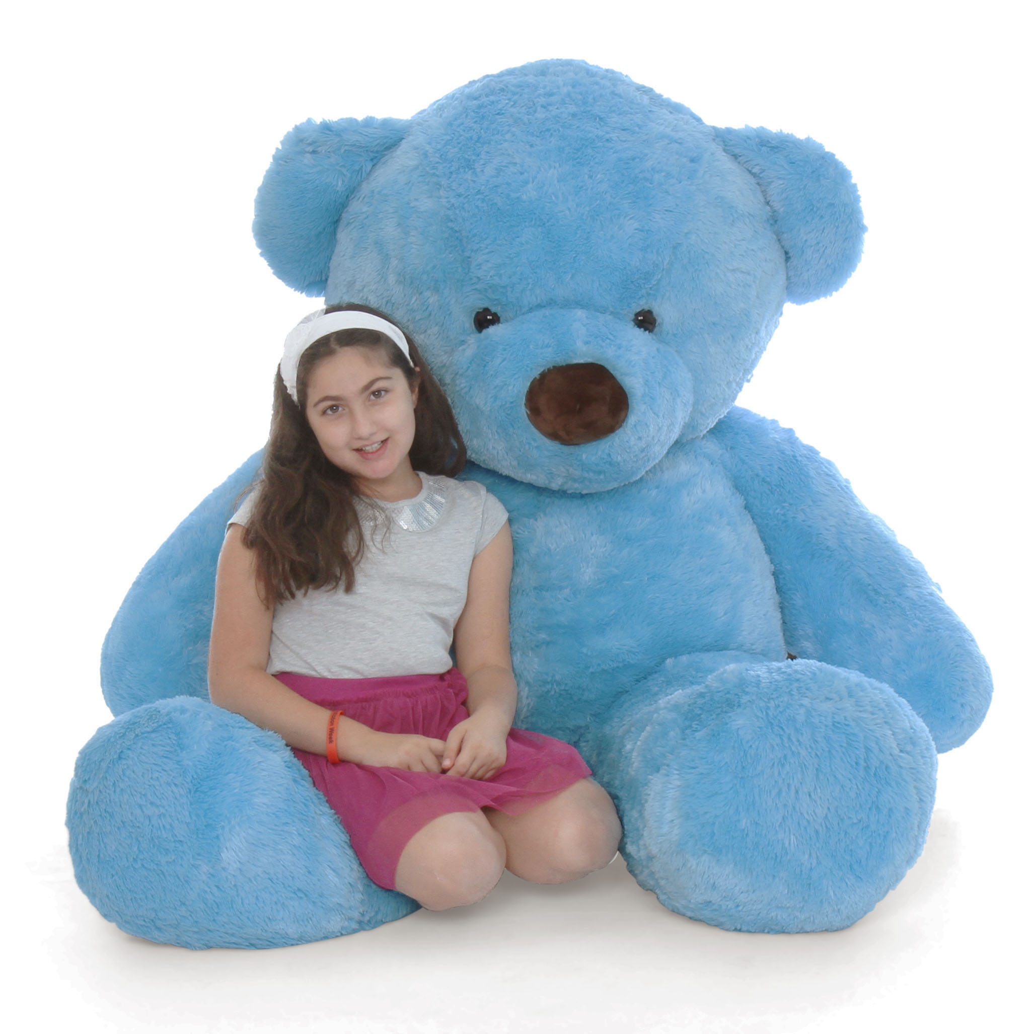 Big blue cheap stuffed bear