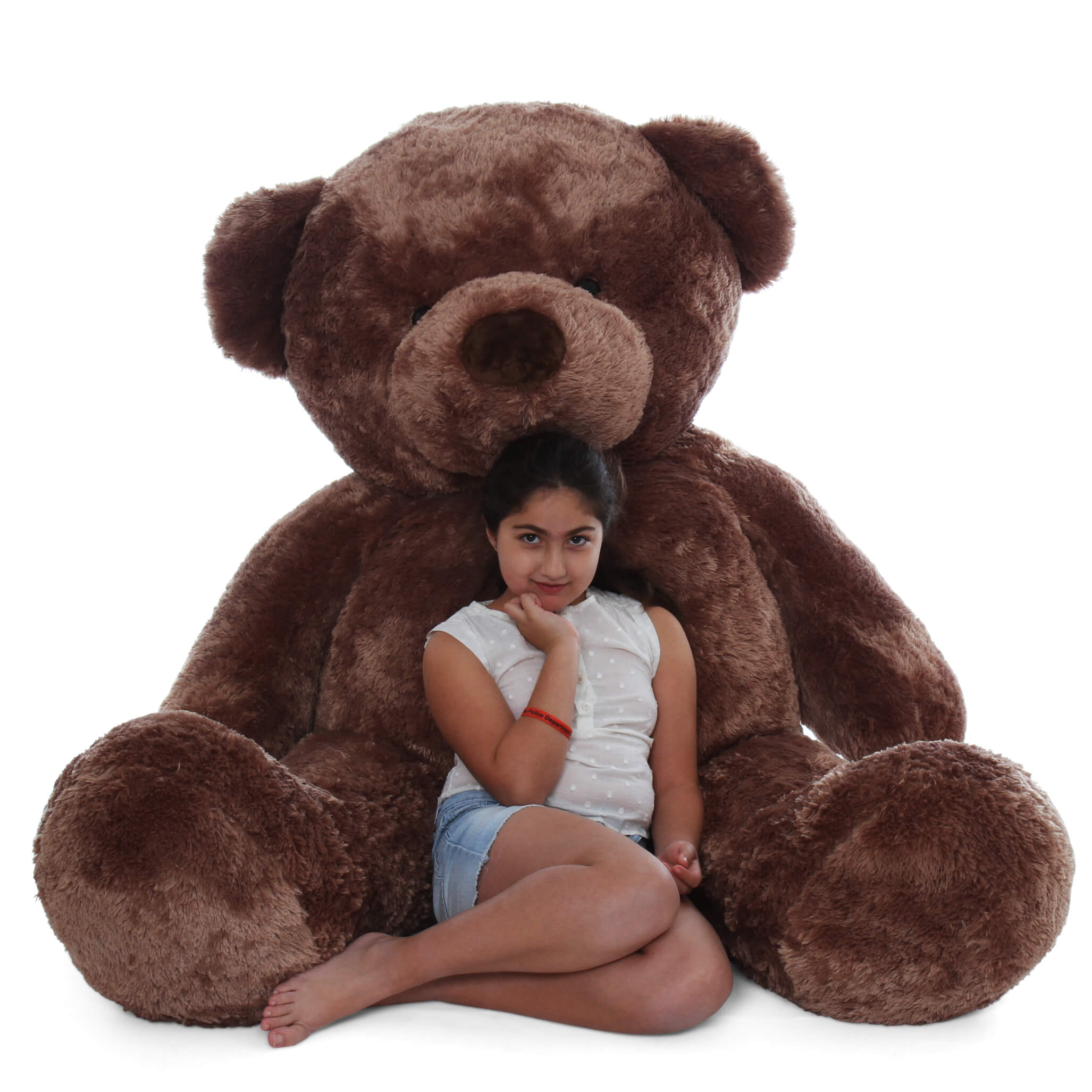 Life size 72in teddy bear mocha brown fur Big Chubs by Giant Teddy ...