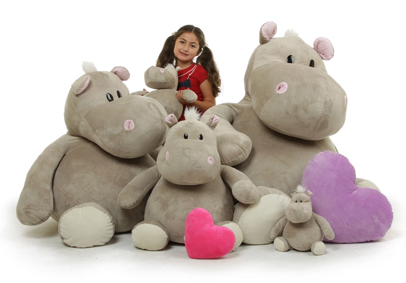 large hippo stuffed animal