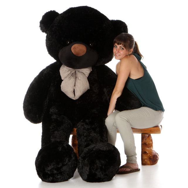 6ft Life Size Soft and Huggable Black Teddy Bear Giant Teddy